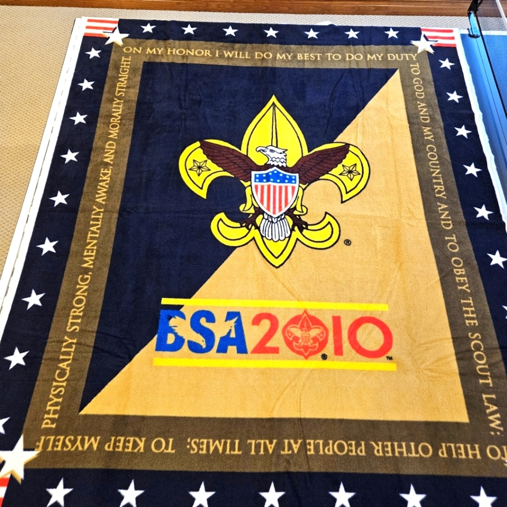New Boy Scouts Fleece panel 100th anniversary RARE Out Of Print